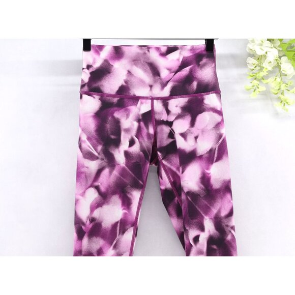 Lululemon Train Times 7/8 Pant *25 Blush Blossom Alpine White Candy Pink Sz 4 - Picture 3 of 11